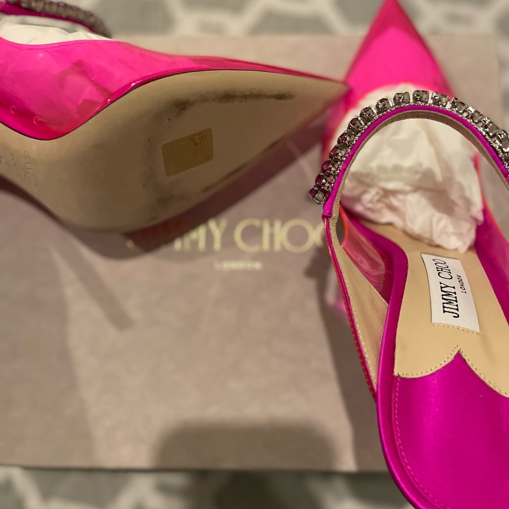 Hot pink Bling 100 heels